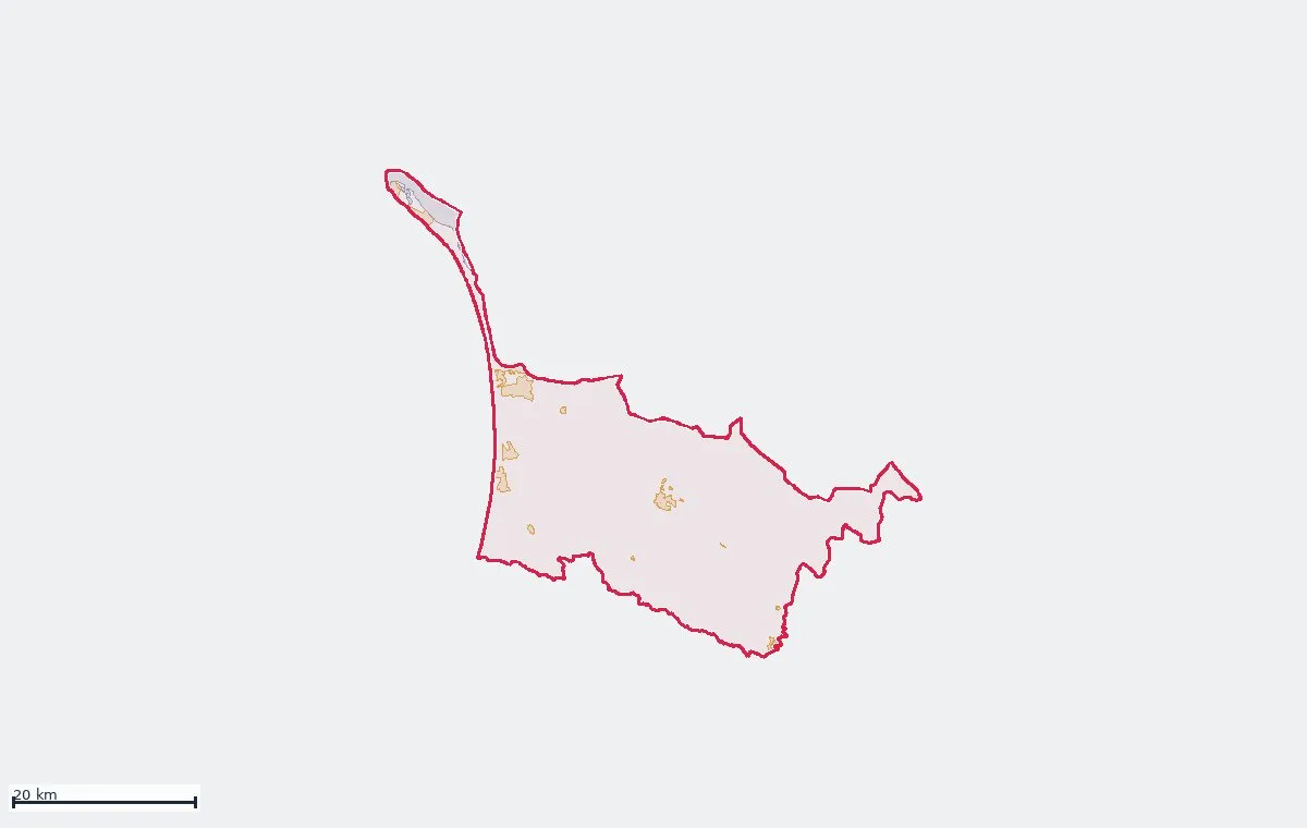 Land classification (rustic and urban) of Grândola, from the DGT Land Use and Occupation Chart (CRUS)