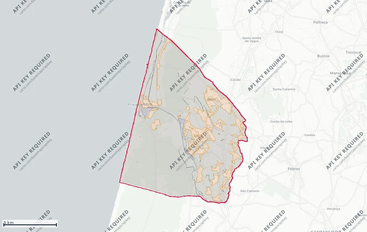 PDM zoning map of Mira